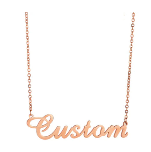 Name Charm Necklace/ Custom engraving