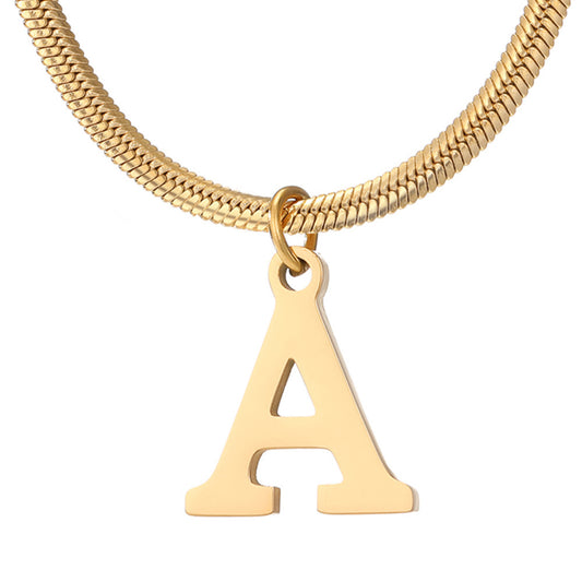 A-Z Letter Pendant Necklace